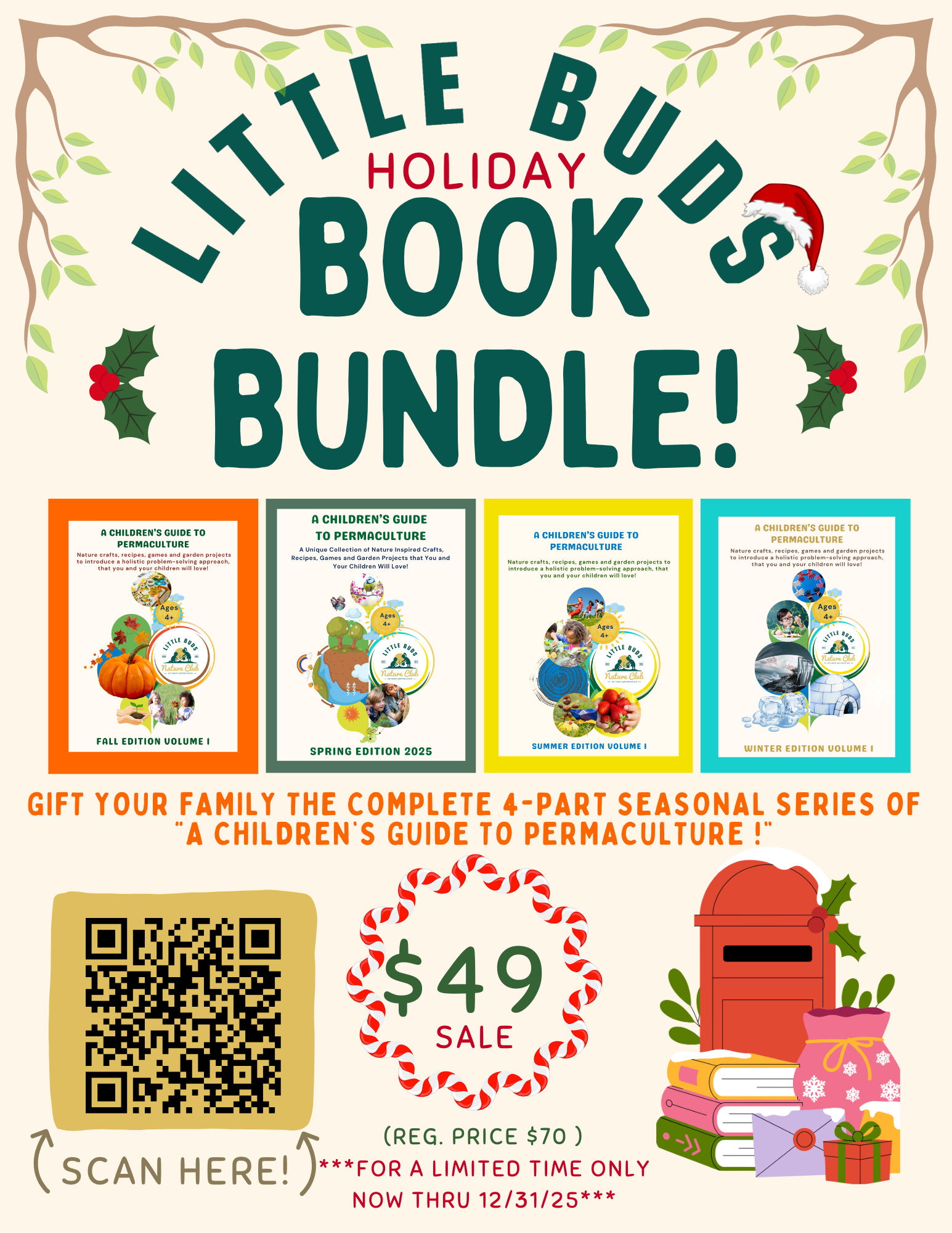 2025 Holiday Book Bundle: "A Children's Guide to Permaculture" (4-part series)